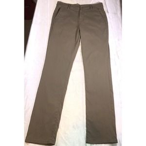 Weatherproof Vintage Pants Olive Green Elastic Waist Zip Pocket Mens Sze 32x34